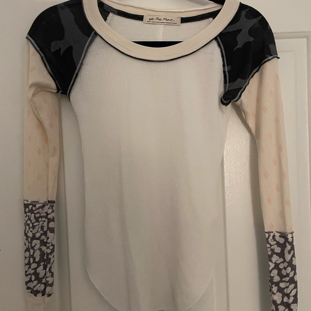 Free people long sleeve blouse